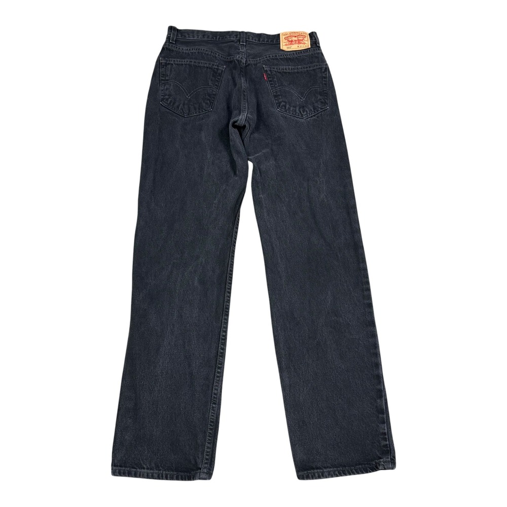 Vintage 2004 Levi's 550 Relaxed Fit Black Jeans Men's 34x34 (Fits 32x33.25)